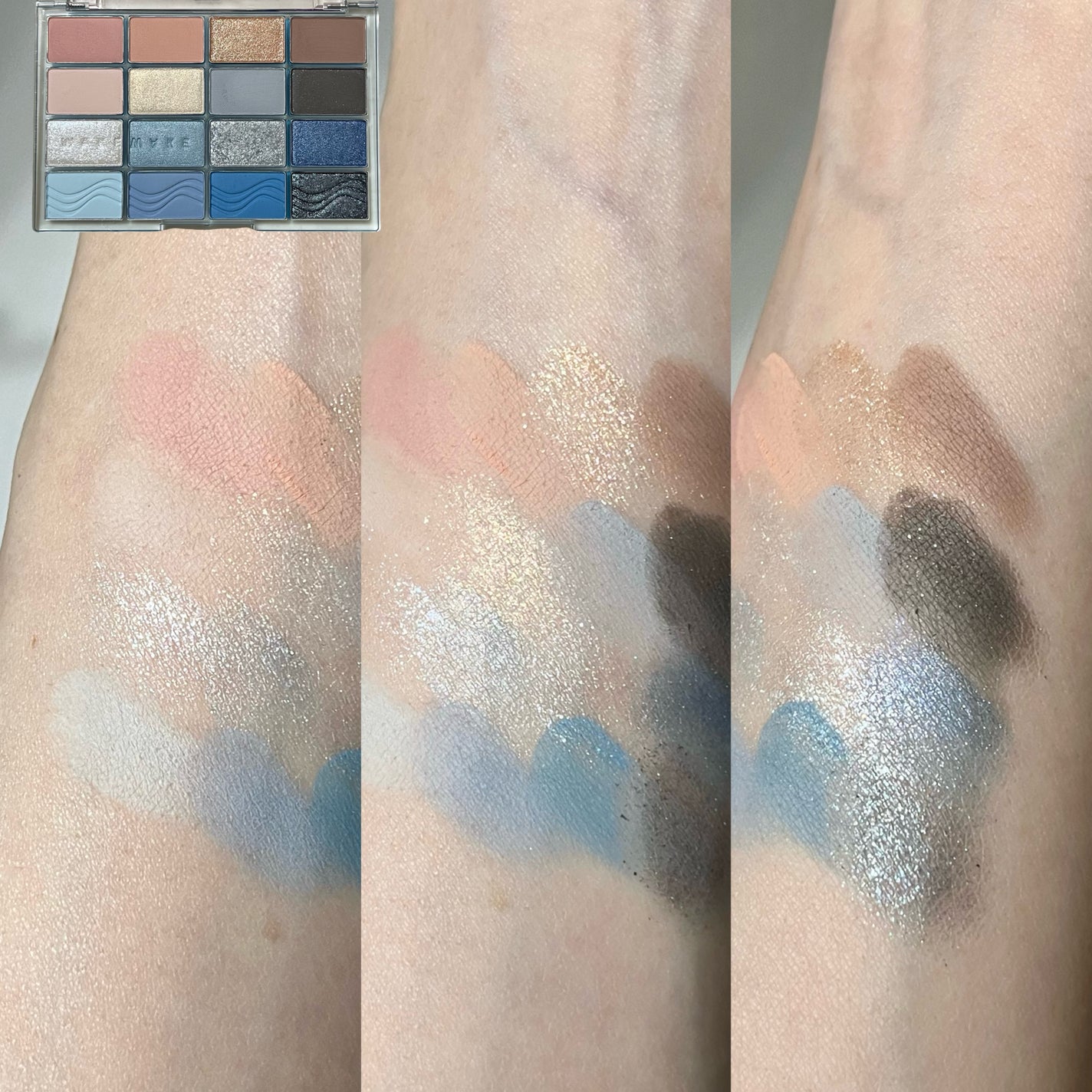 ソフトブラーリングアイパレット/wakemake/アイシャドウパレットを使ったクチコミ(3枚目)