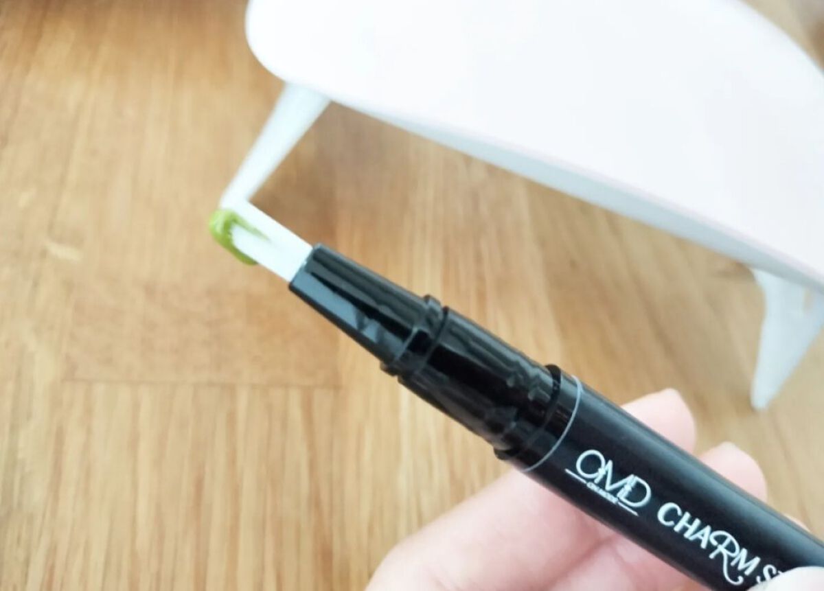 チャームスティックジェル #32 ピスタチオ/OMD/オールインワンネイルを使ったクチコミ（2枚目）