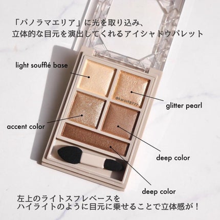 パノラマデザイン アイパレット/Visée/アイシャドウパレットを使ったクチコミ(2枚目)