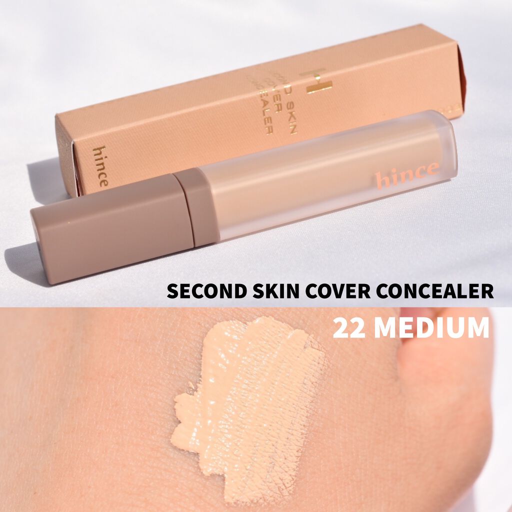 セカンドスキンカバーコンシーラー 22 ミディアム/hince/リキッドコンシーラーを使ったクチコミ（1枚目）
