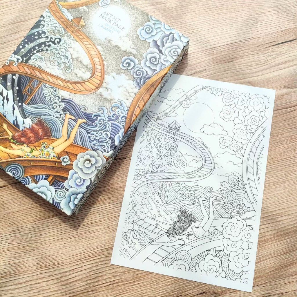 FIT YOUR SKIN マスクパック Moisture Calming のクチコミ「FIT YOUR SKIN
アートフィットマスクパックMoisture Calming

なか.....」（3枚目）