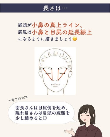 サキ🌷垢抜け初心者メイク on LIPS 「眉毛の太さ(と長さ！)の決め方🪄︎︎これは何ミリが正しいとかで..」（7枚目）