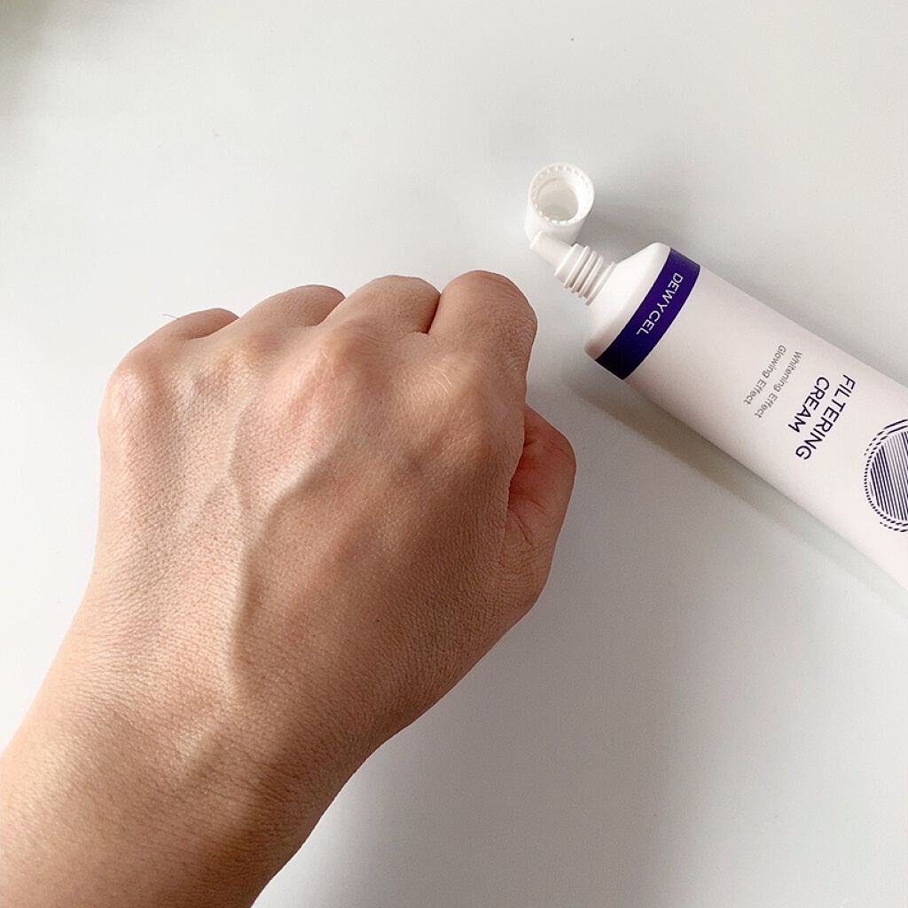 フィルタリングクリーム/DEWYCEL/日焼け止めクリームを使ったクチコミ（3枚目）