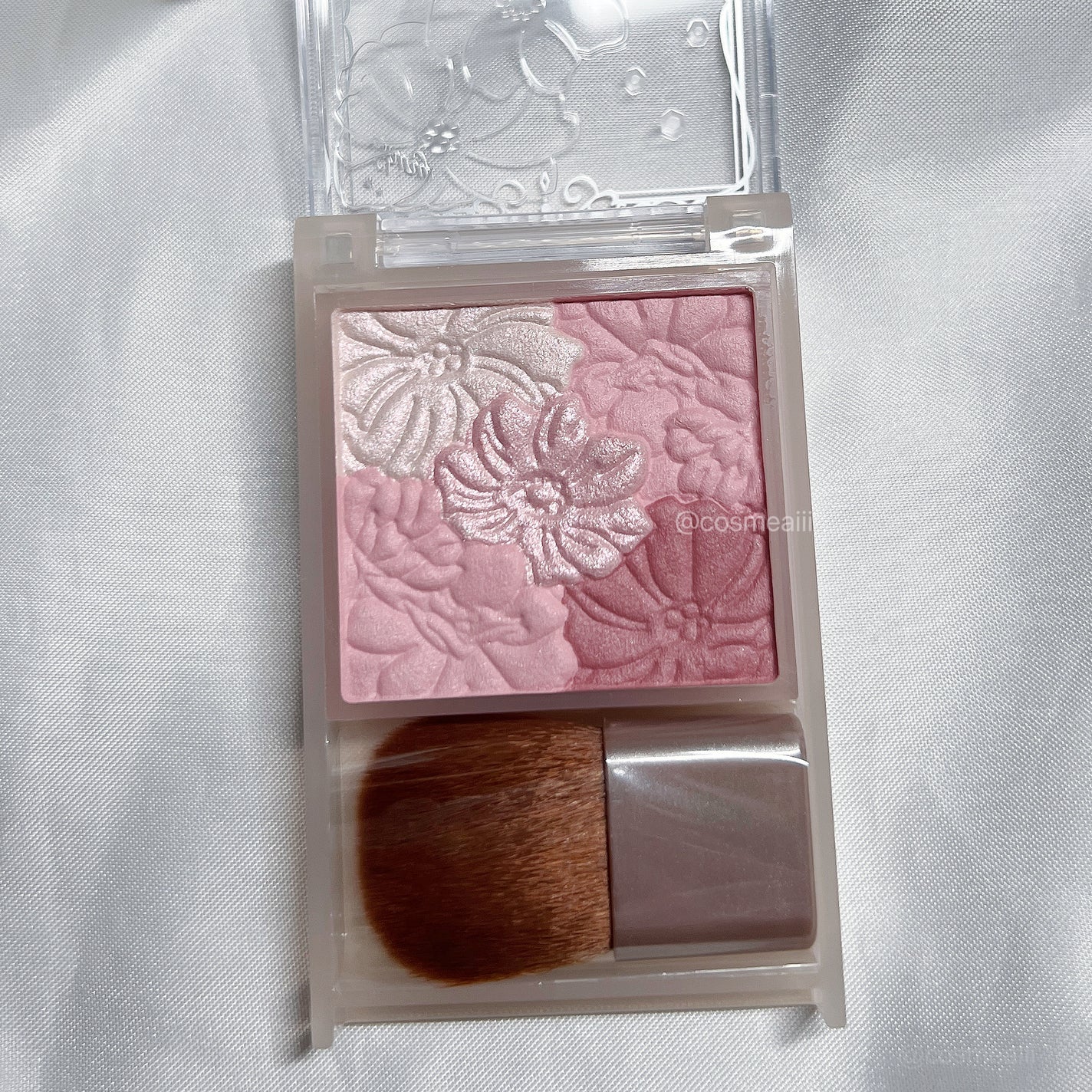 グロウフルールチークス(ブレンドタイプ)/キャンメイク/パウダーチークを使ったクチコミ(3枚目)