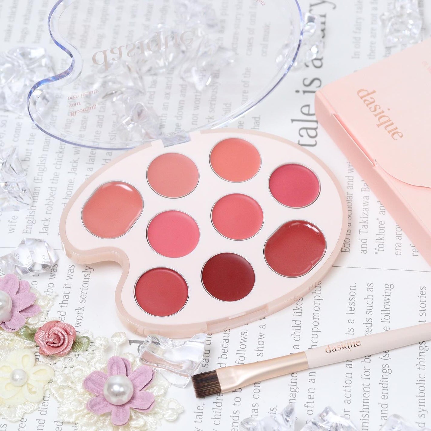 ムードペインティングリップアンドチークパレット/dasique/マルチパレットを使ったクチコミ(2枚目)