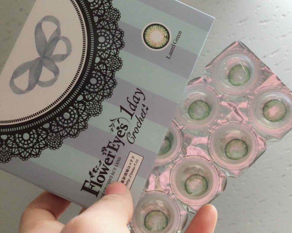 フラワーアイズ ワンデー クロッシェ/株式会社ビューフロンティア/ワンデー（１DAY）カラコンを使ったクチコミ（1枚目）