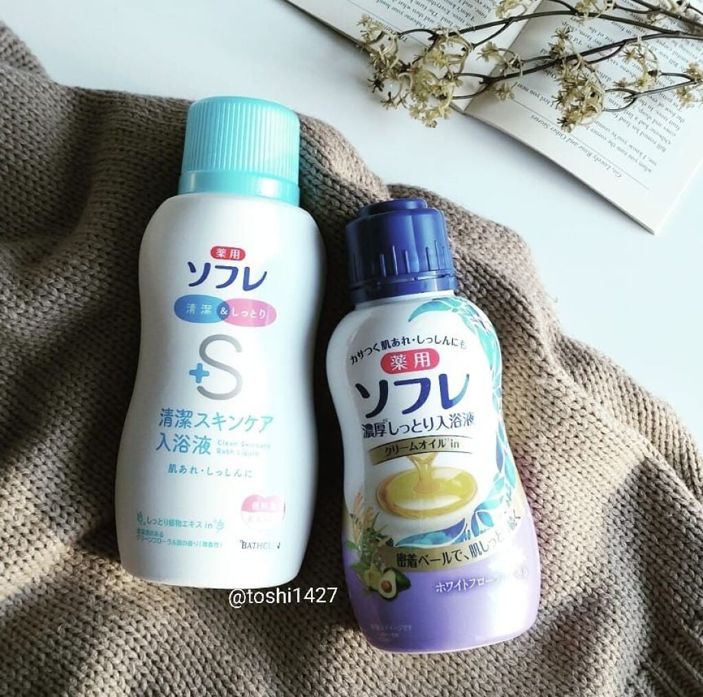 濃厚しっとり入浴液 ホワイトフローラルの香り/薬用ソフレ/保湿系入浴剤を使ったクチコミ(1枚目)
