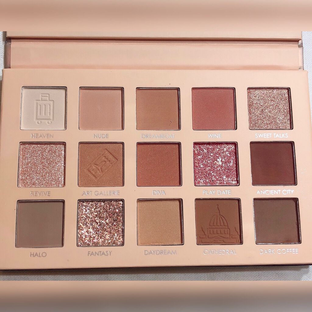 GO TRAVEL 15色アイシャドウパレット/FOCALLURE/アイシャドウパレットを使ったクチコミ（3枚目）