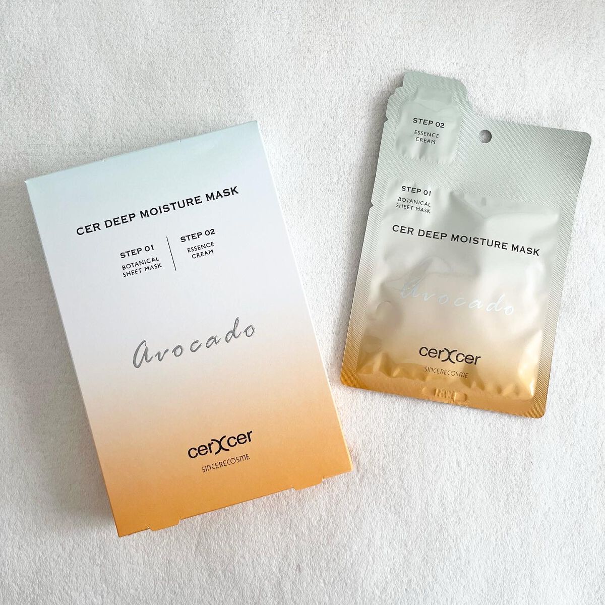 ディープモイスチャー マスク (ケアクリーム付き)/cerXcer/シートマスク・パックを使ったクチコミ(1枚目)