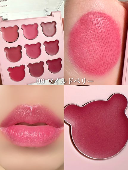 ムードペインティングリップアンドチークパレット/dasique/マルチパレットを使ったクチコミ(10枚目)