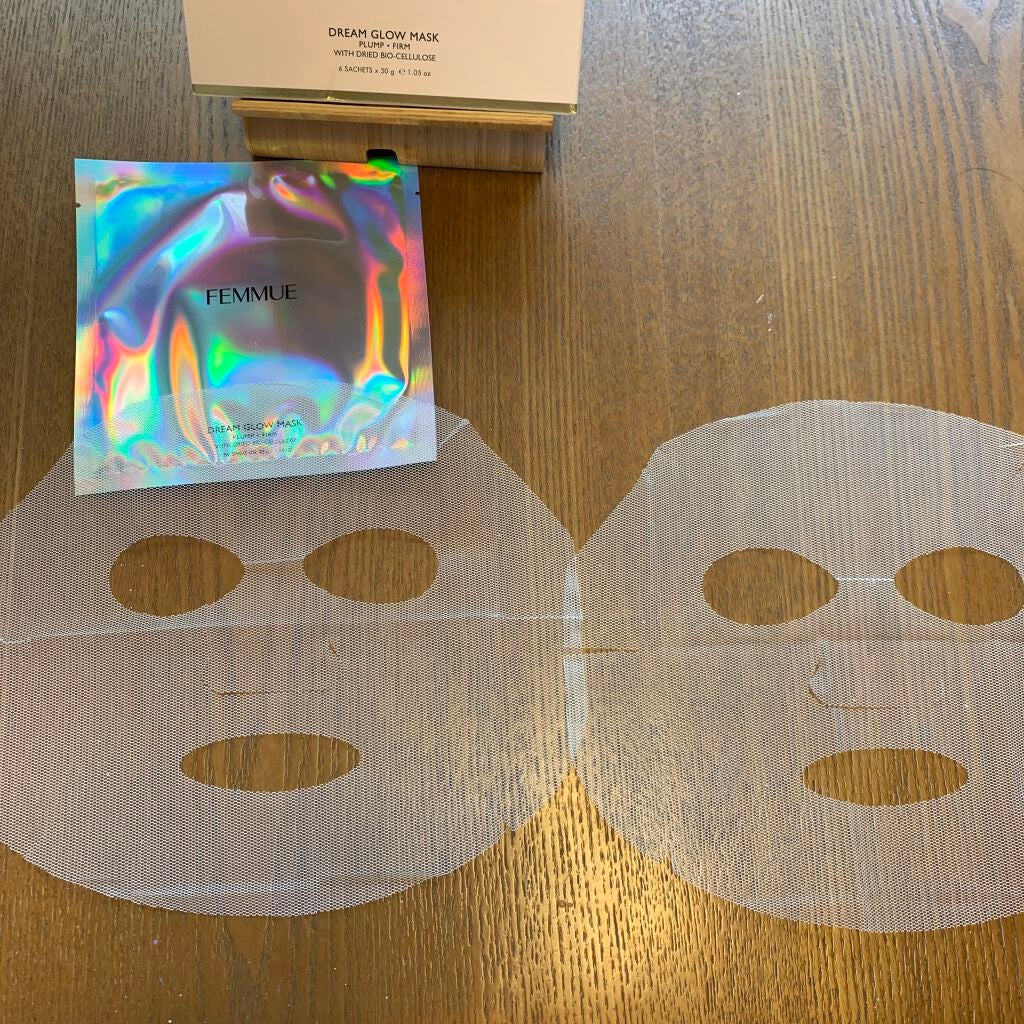 ドリームグロウマスク RR(透明感・キメ)/FEMMUE/シートマスク・パックを使ったクチコミ(3枚目)