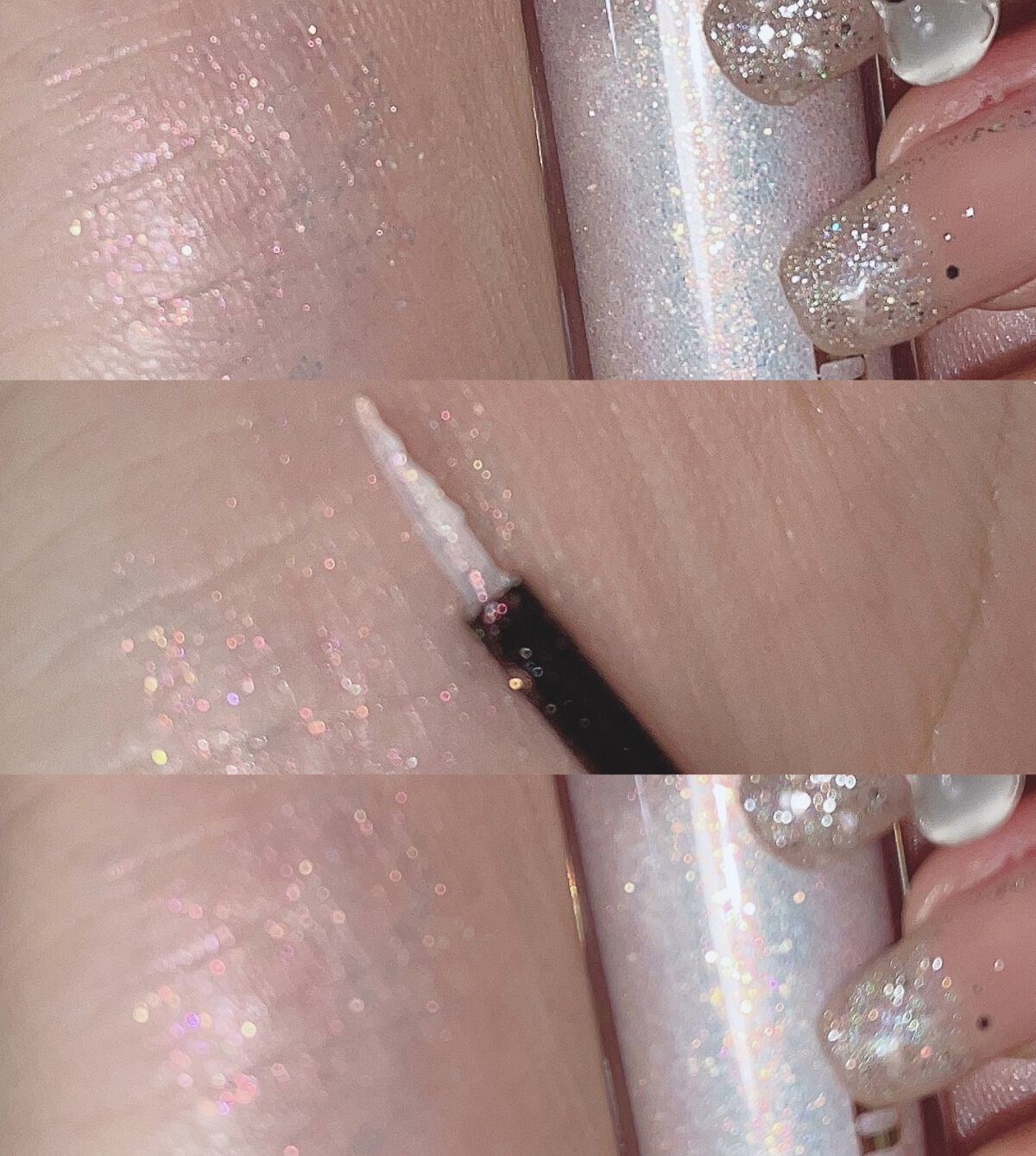 MD ドリーミーグリッター/mude./グリッターを使ったクチコミ（2枚目）