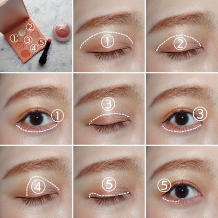 Eye Palette-Baby Got Peach /ColourPop/アイシャドウパレットを使ったクチコミ(4枚目)