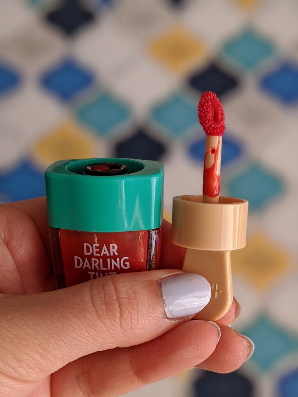 ディアダーリン ウォータージェルティント (アイスティント)/ETUDE/口紅を使ったクチコミ(2枚目)