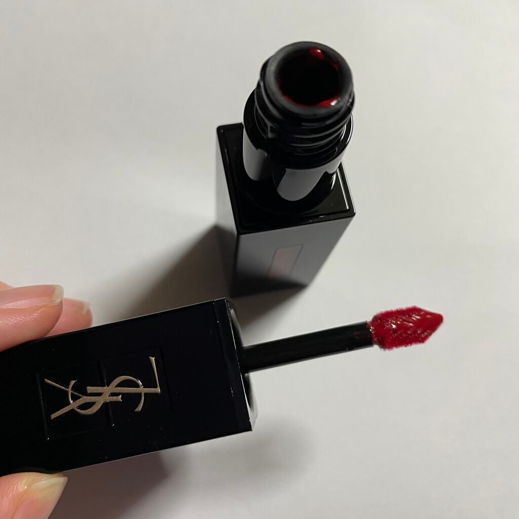 ルージュ ピュールクチュール ヴェルニ ヴィニルクリーム/YVES SAINT LAURENT BEAUTE/口紅を使ったクチコミ(3枚目)
