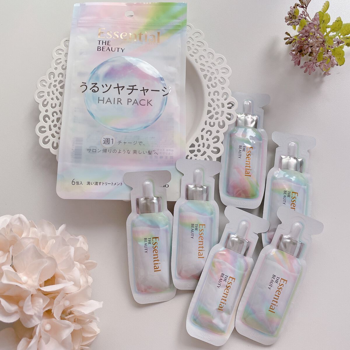 ザビューティ うるツヤチャージヘアパック/エッセンシャル/ヘアマスク・ヘアパックを使ったクチコミ（1枚目）