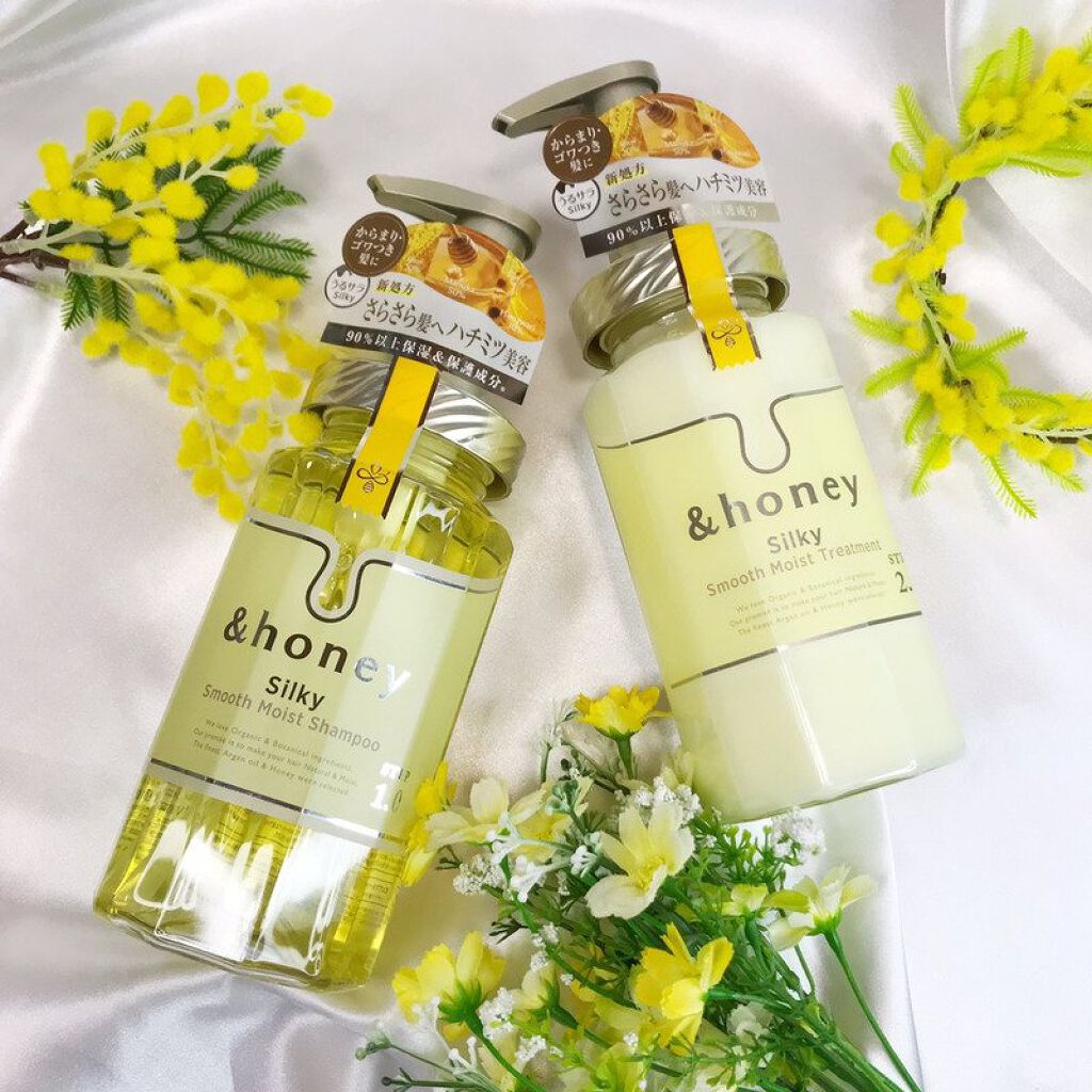 シルキー　スムースモイスチャー　シャンプー　1.0/ヘアトリートメント　2.0/&honey/市販シャンプーを使ったクチコミ（1枚目）