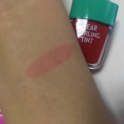 ディアダーリン ウォータージェルティント (アイスティント) RD307 スイカバー/ETUDE/口紅を使ったクチコミ(3枚目)