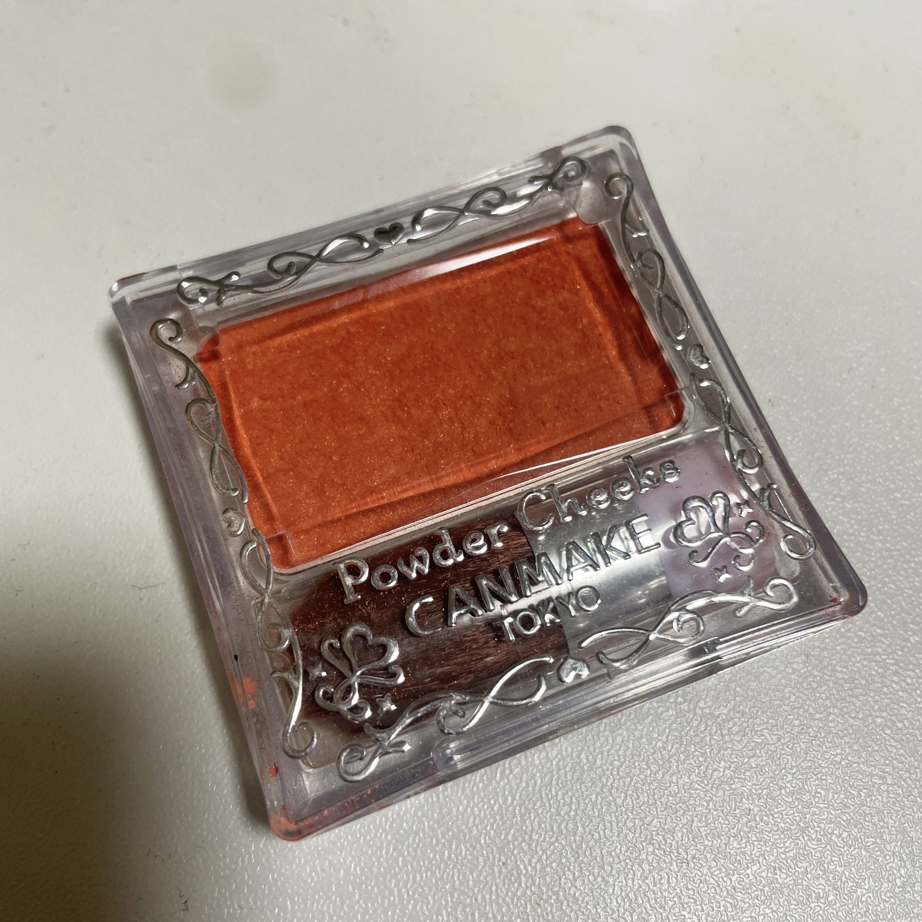 【旧品】パウダーチークス PW16 ネーブルオレンジ/キャンメイク/パウダーチークを使ったクチコミ（1枚目）