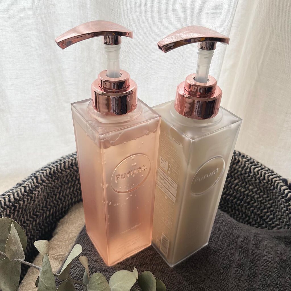 プルント ディープリペア美容液シャンプー／トリートメント/Purunt./市販シャンプーを使ったクチコミ（3枚目）