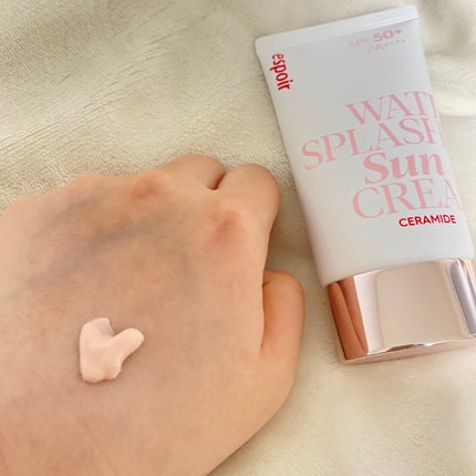 ウォータースプラッシュサンクリーム セラミド/espoir/日焼け止めクリームを使ったクチコミ(3枚目)