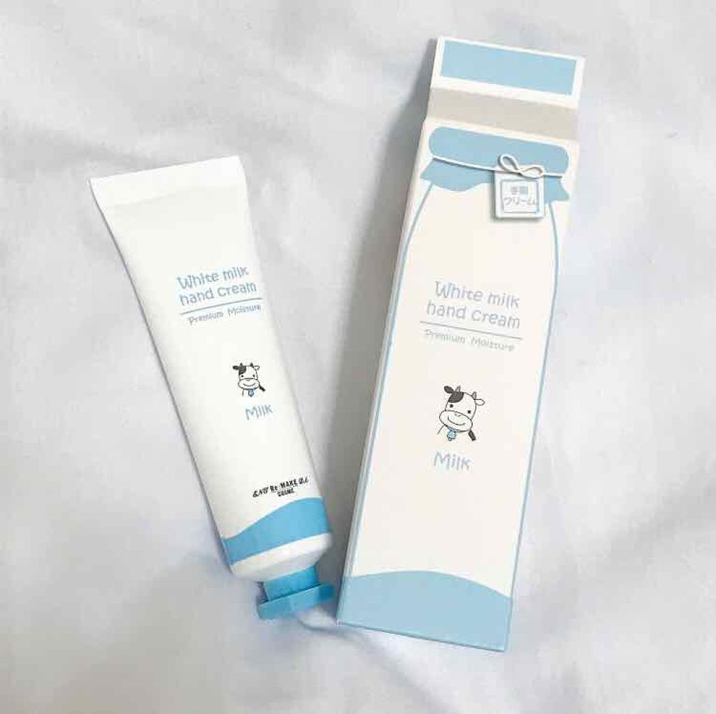 ホワイトミルクハンドクリーム/Re:MAKE/ハンドクリームを使ったクチコミ(1枚目)