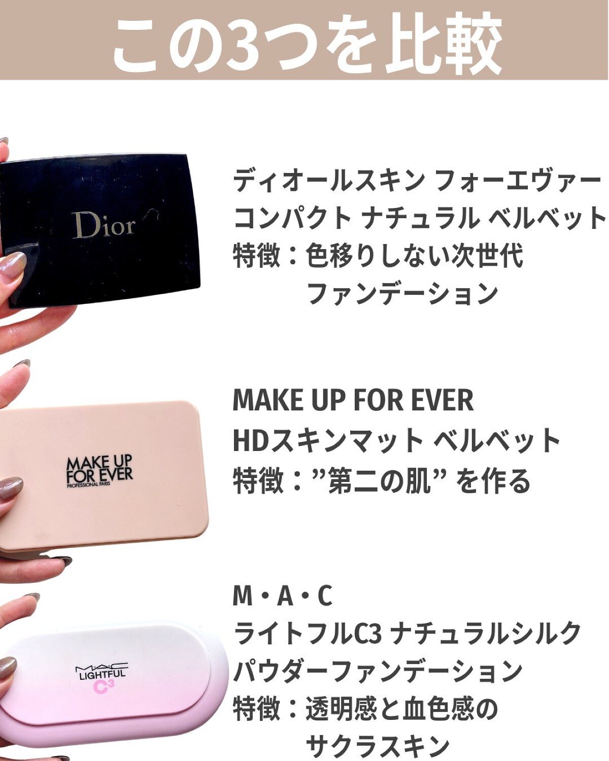 ライトフル C３ ナチュラル シルク パウダーファンデーション/M・A・C/パウダーファンデーションを使ったクチコミ（2枚目）