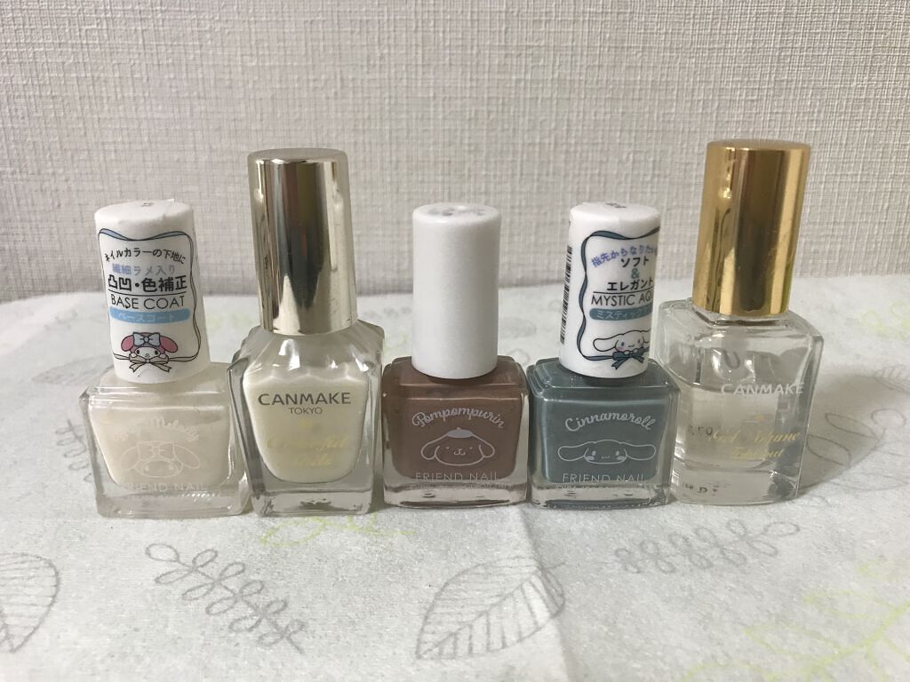 フレンドネイル(リニューアル品)	 1-7(33123)ベースコート/DAISO/マニキュアを使ったクチコミ（3枚目）