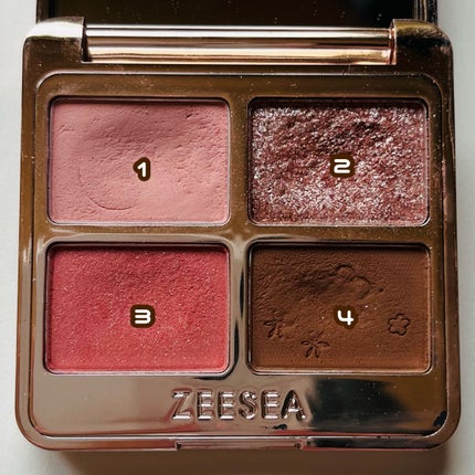 アニマルアイシャドウ(4シェード)/ZEESEA/アイシャドウパレットを使ったクチコミ(3枚目)