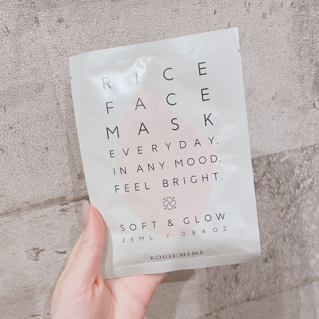 RICE FACE MASKライスバリアフェイスマスク SOFTGLOW/KOUJIHIME/シートマスク・パックを使ったクチコミ（3枚目）