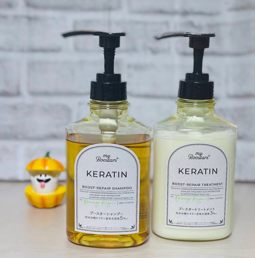 ケラチン ブースター シャンプー/トリートメント [ダメージリペア] シトラスサボンの香り/マイブースターズ/市販シャンプーを使ったクチコミ（1枚目）