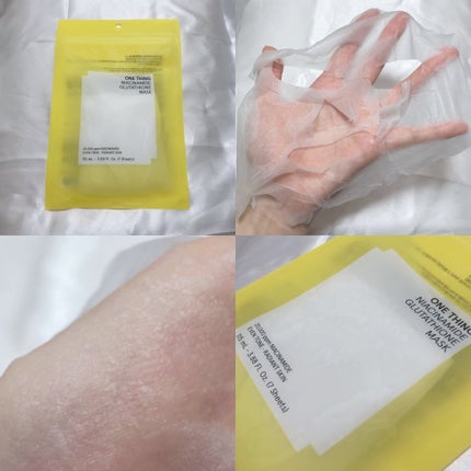 ナイアシンアミドグルタチオンマスク/ONE THING/シートマスク・パックを使ったクチコミ(2枚目)