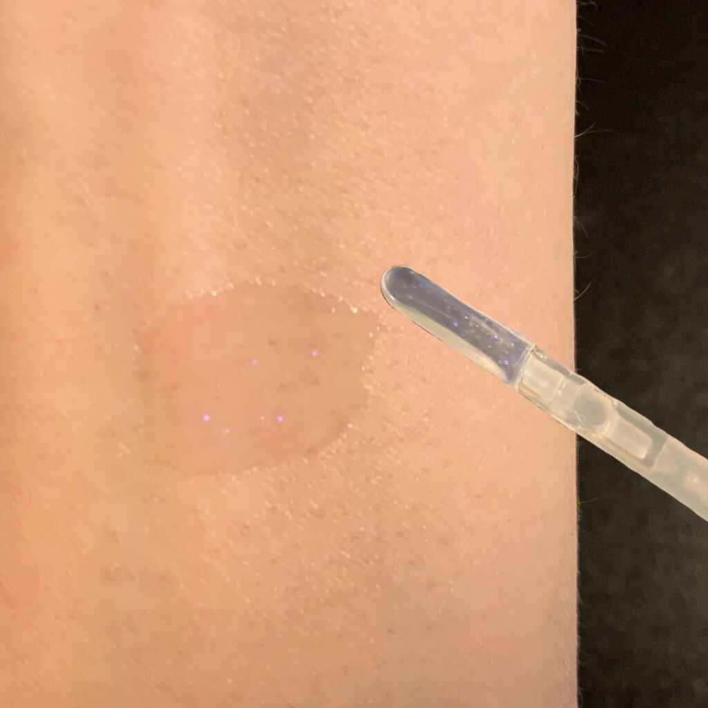 ボリュームアップレディグロス 02 スパークリングブルー/キャンメイク/リップグロスを使ったクチコミ（2枚目）