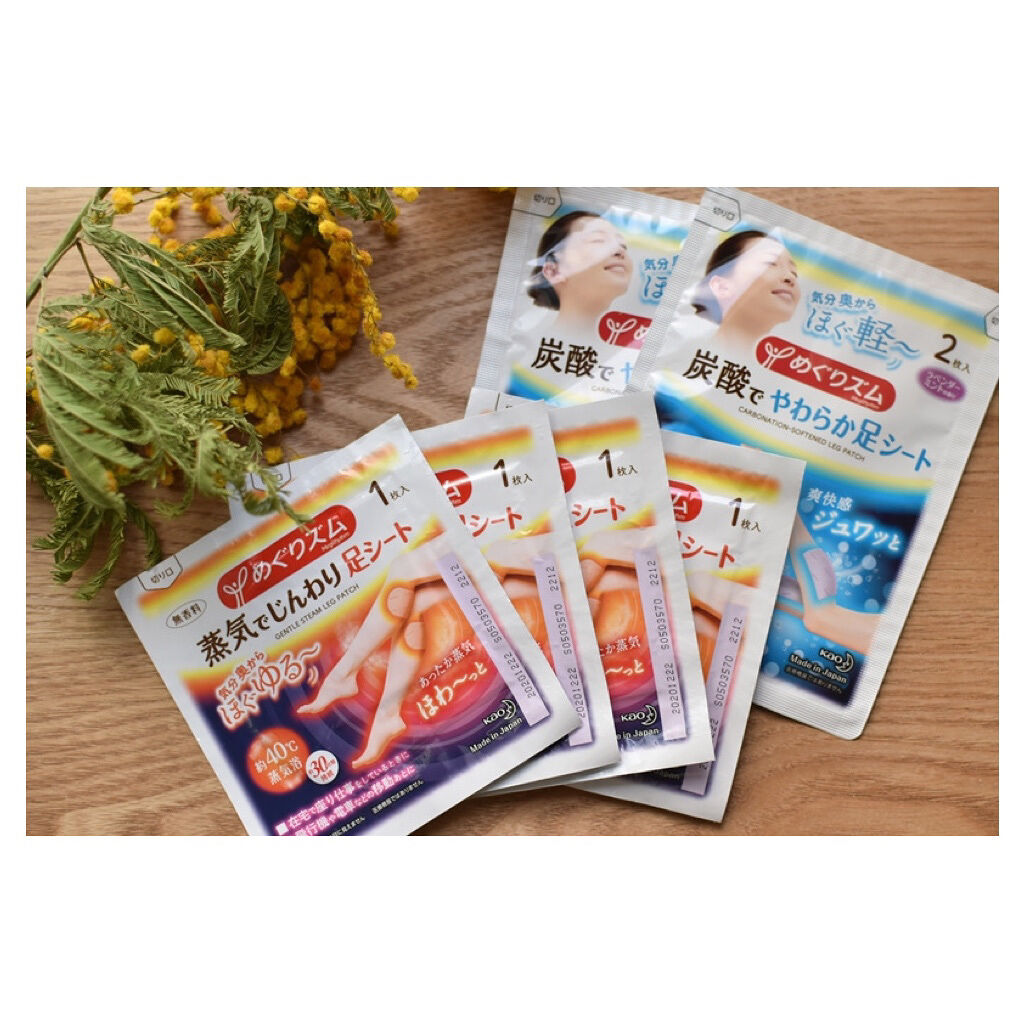 めぐりズム 貼る炭酸*1ジェルパック FOOT/めぐりズム/レッグ・フットケアを使ったクチコミ（1枚目）