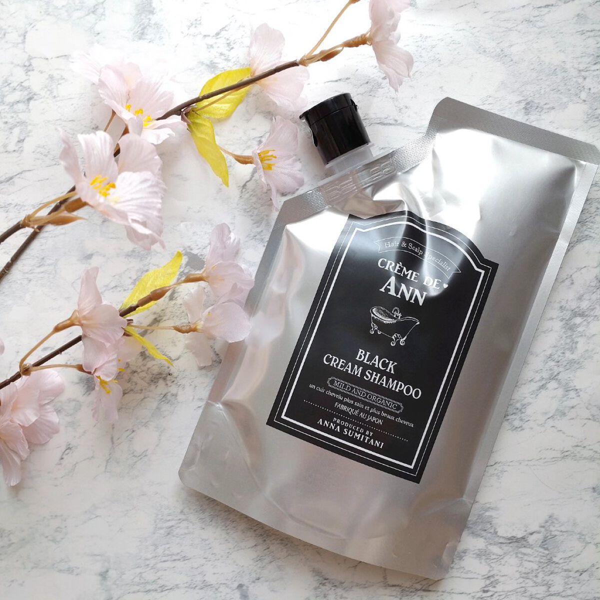 ブラッククリームシャンプー/creme de Ann/市販シャンプーを使ったクチコミ（1枚目）