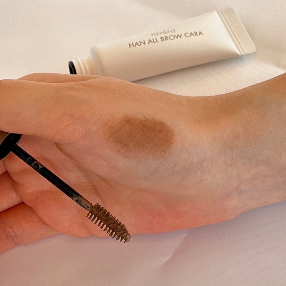 ハンオールブロウカラ/rom&nd/眉マスカラを使ったクチコミ（3枚目）