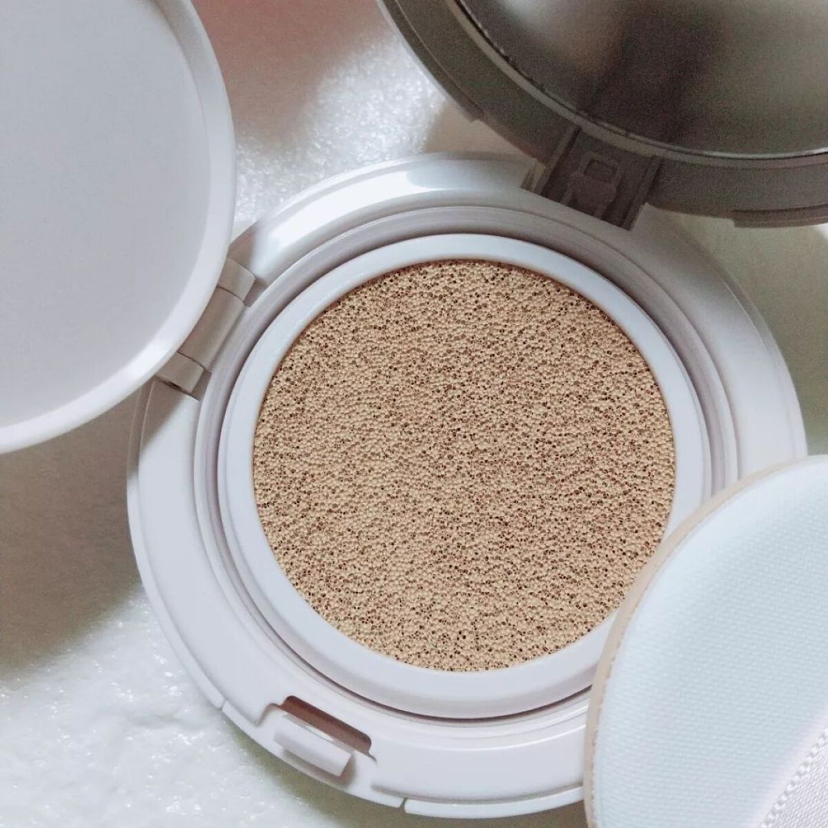 リンクルホワイトクッションファンデーション/コラリッチ/クッションファンデーションを使ったクチコミ(3枚目)