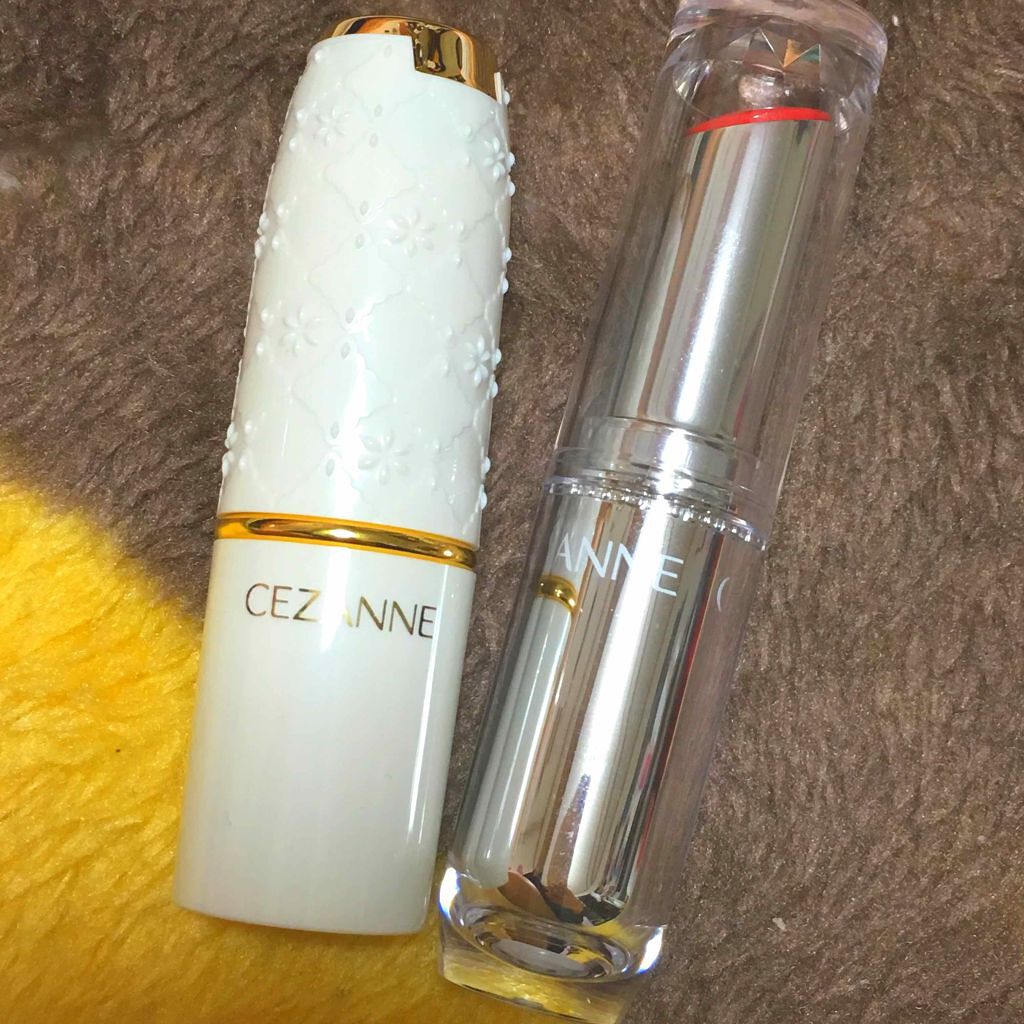 ラスティンググロスリップ/CEZANNE/口紅を使ったクチコミ（2枚目）