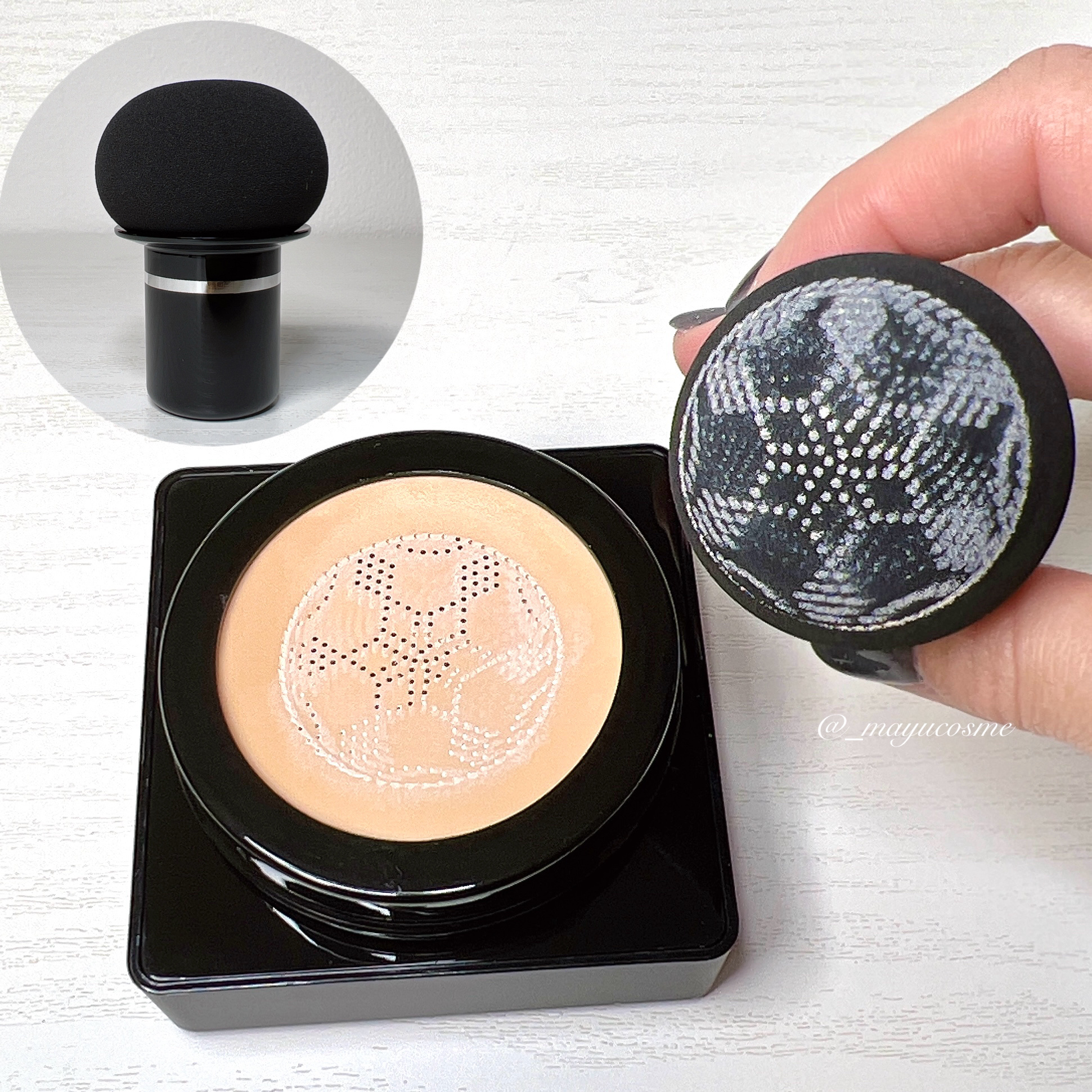 パールクリスタルファンデーション/LANFO/クッションファンデーションを使ったクチコミ（3枚目）