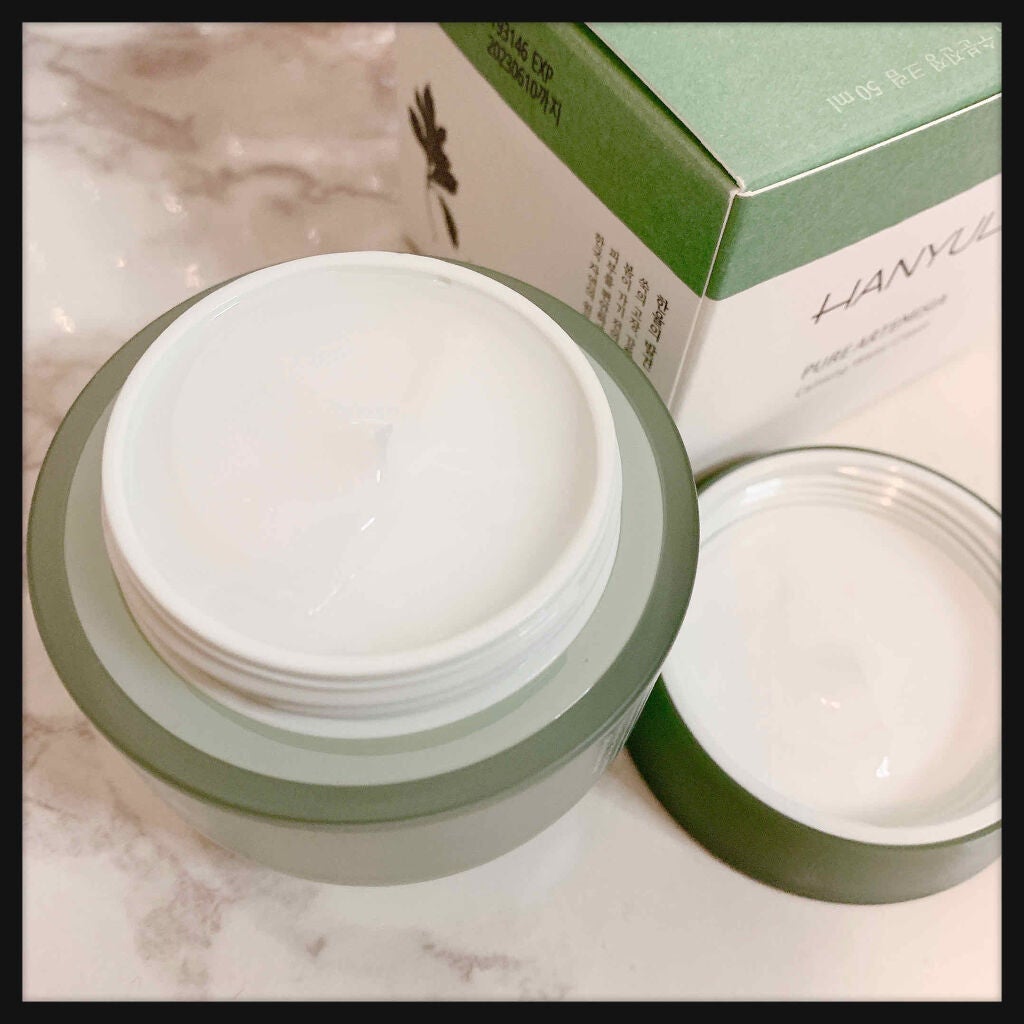 ピュアアルテミシア カーミングウォータークリーム/HANYUL(ハンユル)/フェイスクリームを使ったクチコミ(2枚目)