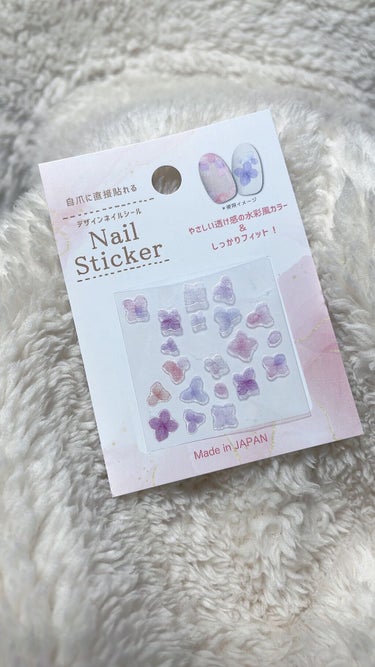 Design Nail Sticker (デザインネイルシール)/元林/ネイルシールを使ったクチコミ（3枚目）