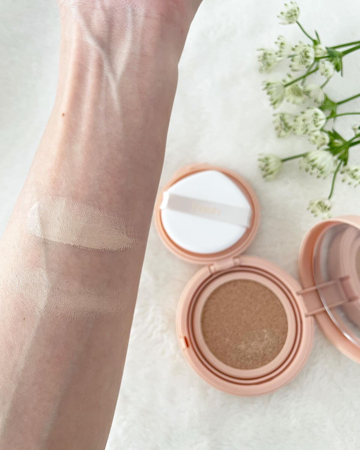 クラウド スキン グロー クッション XX01 ホンデ/HASH/クッションファンデーションを使ったクチコミ（3枚目）