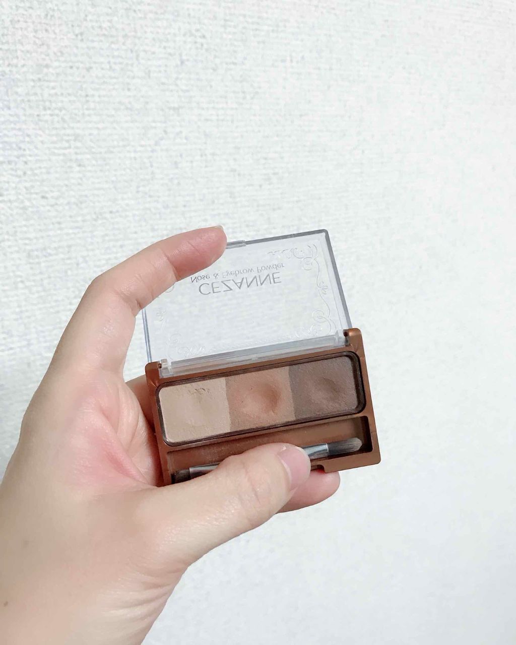 ノーズ&アイブロウパウダー/CEZANNE/パウダーアイブロウを使ったクチコミ(3枚目)