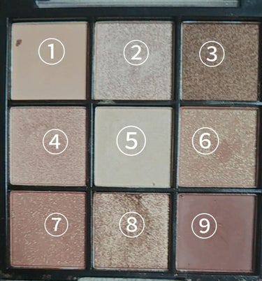 UR GLAM　BLOOMING EYE COLOR PALETTE/U R GLAM/パウダーアイシャドウを使ったクチコミ（2枚目）