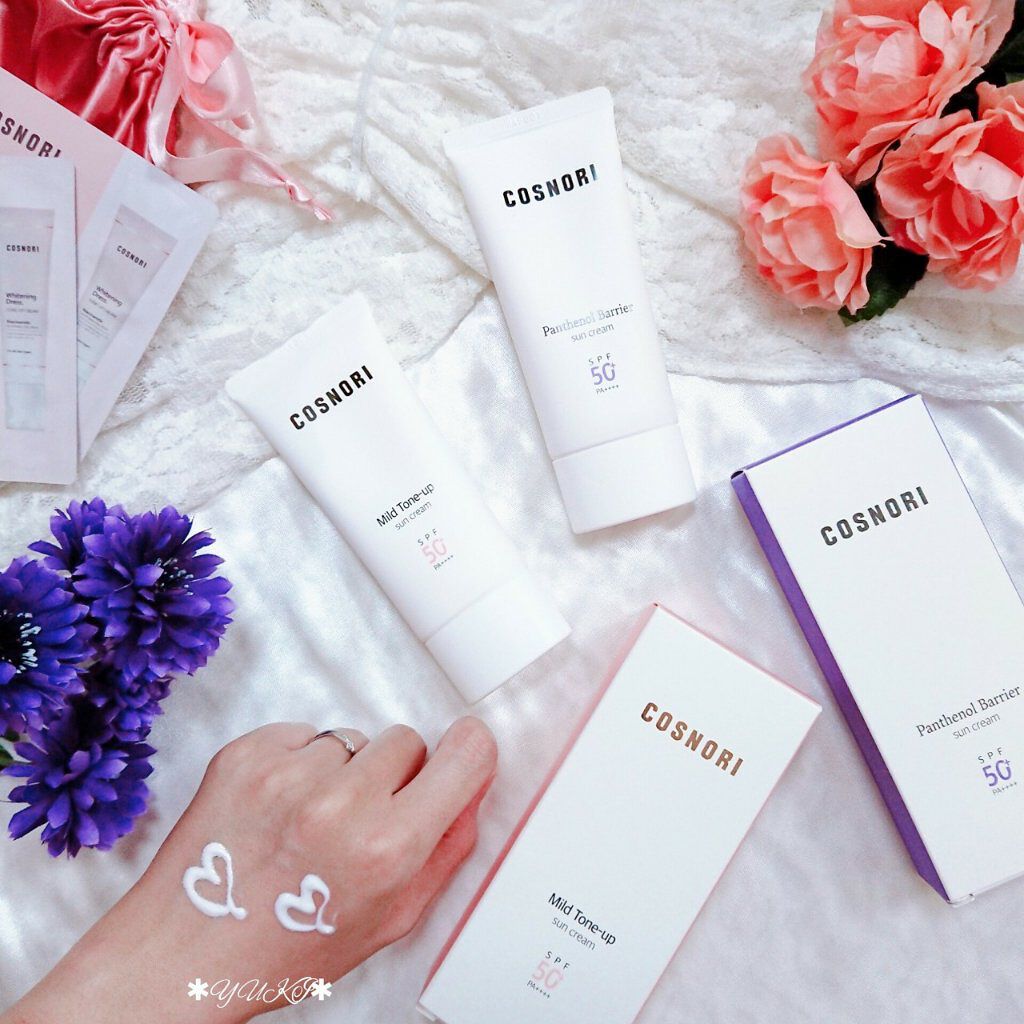 マイルドトーンアップサンクリーム(日焼け止め)SPF50+ PA++++/COSNORI/日焼け止めクリームを使ったクチコミ（1枚目）