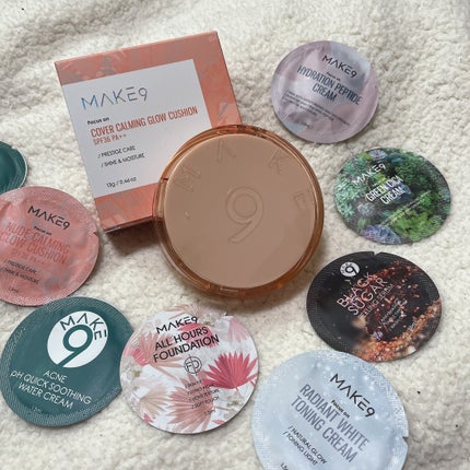 ヌードカーミンググロークッション/MAKE9/クッションファンデーションを使ったクチコミ(6枚目)