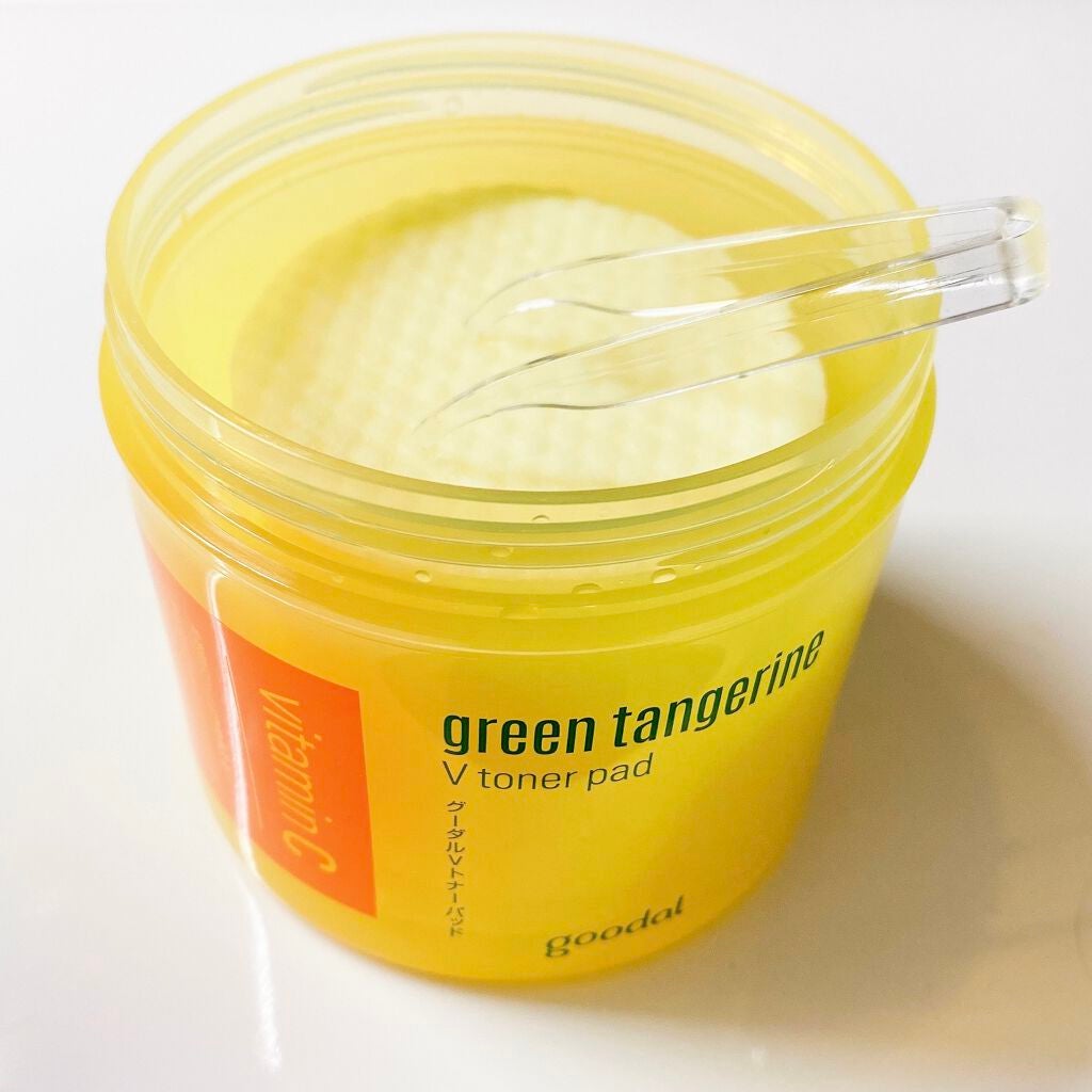 グリーンタンジェリン ビタCダークスポットケアパッド/goodal/トナーパッドを使ったクチコミ(2枚目)
