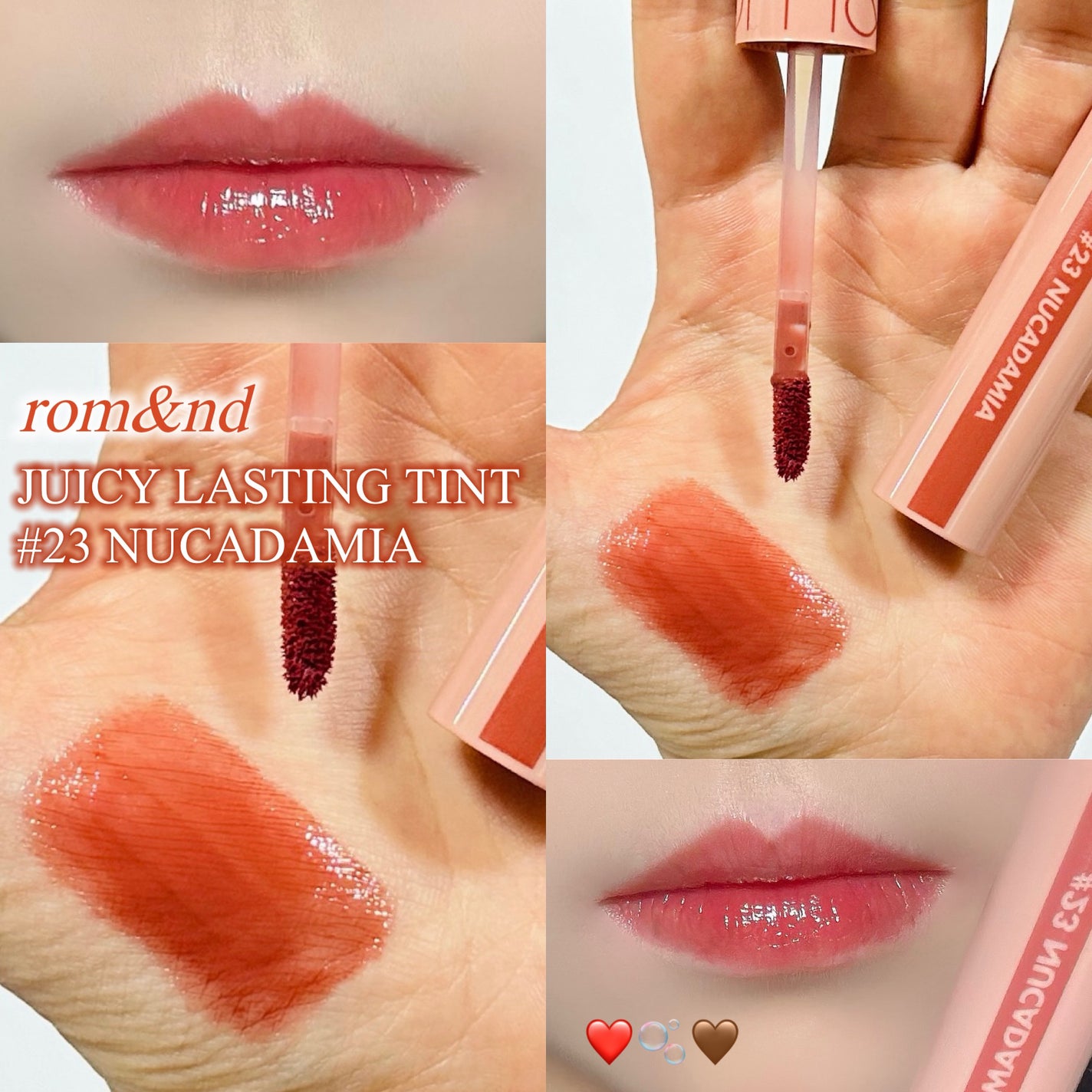 ジューシーラスティングティント/rom&nd/リップティントを使ったクチコミ(1枚目)