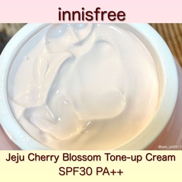 チェリーブロッサム トーンアップ クリーム UV/innisfree/フェイスクリームを使ったクチコミ（2枚目）