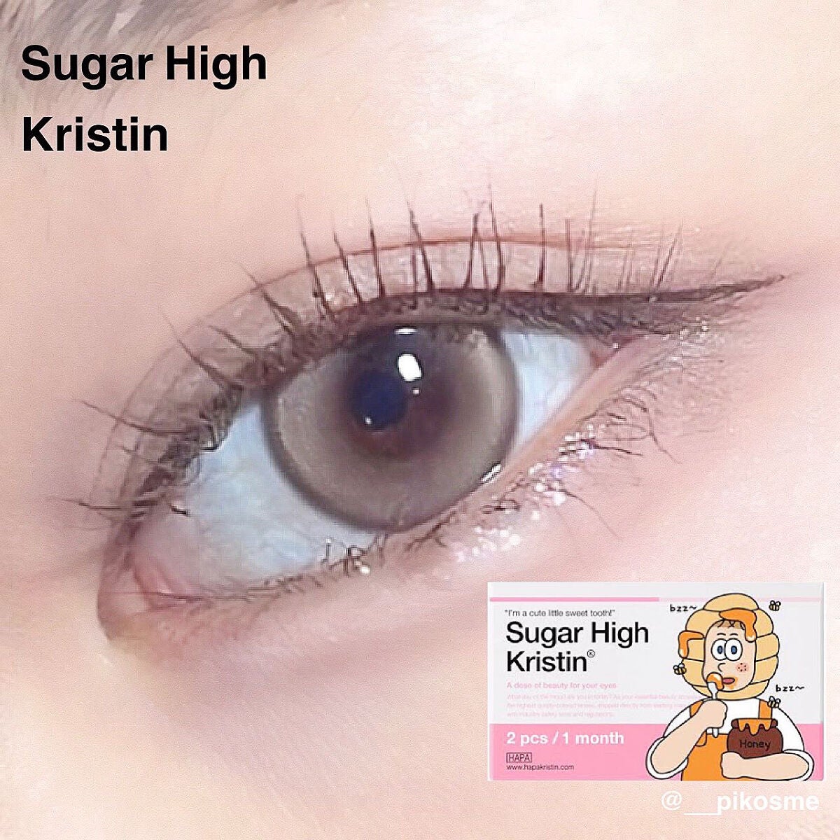Suger High Kristin/Hapa kristin/カラーコンタクトレンズを使ったクチコミ(1枚目)